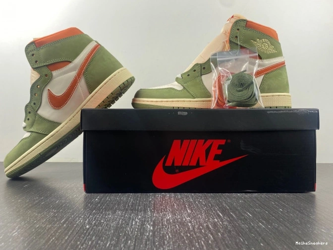MaikeSneakers Celadon Air High Jordan 1 FB9934-300 OG Craft 0626